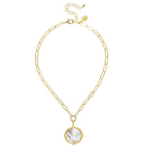 Ida Engraved Dove Necklace