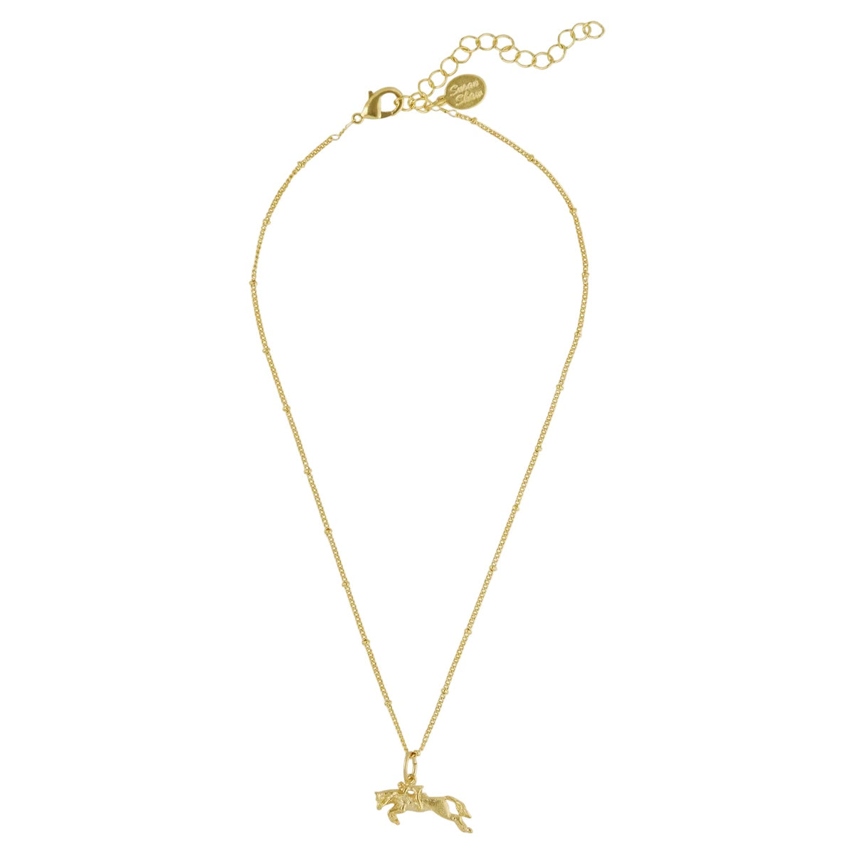 Dainty Race Horse Necklace