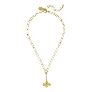 Honey Bee Paperclip Necklace