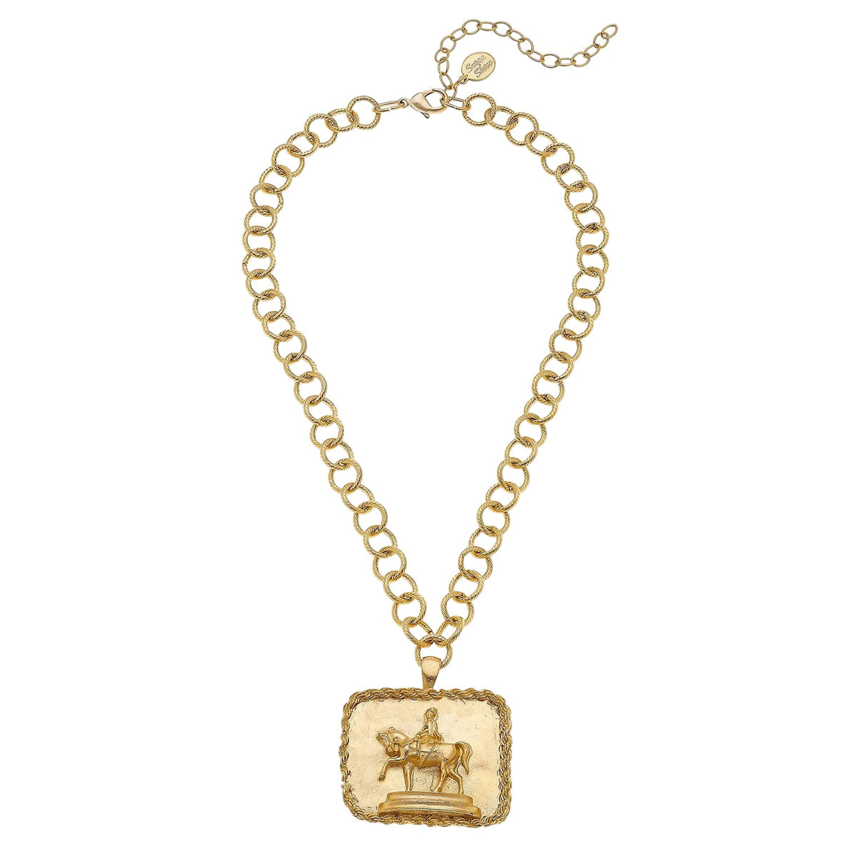 Square Equestrian Chain Necklace
