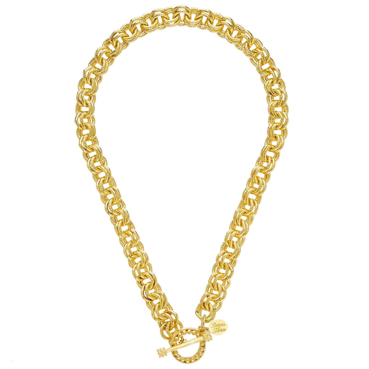 Double Link Chain Large Toggle Necklace