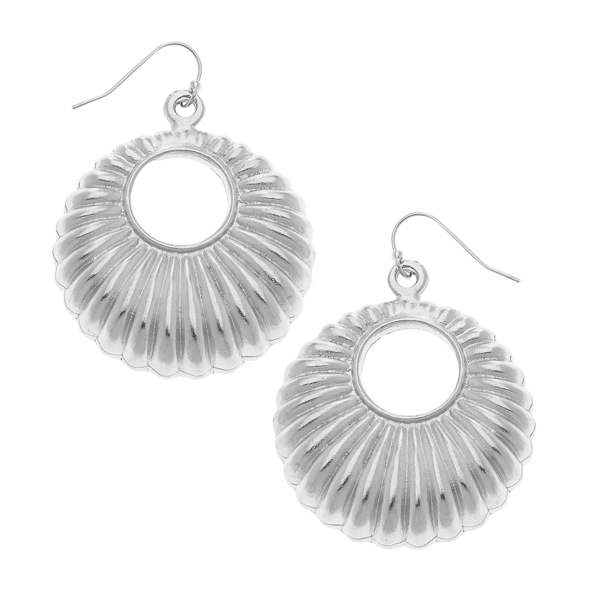 Silver Deco Shaped Earrings