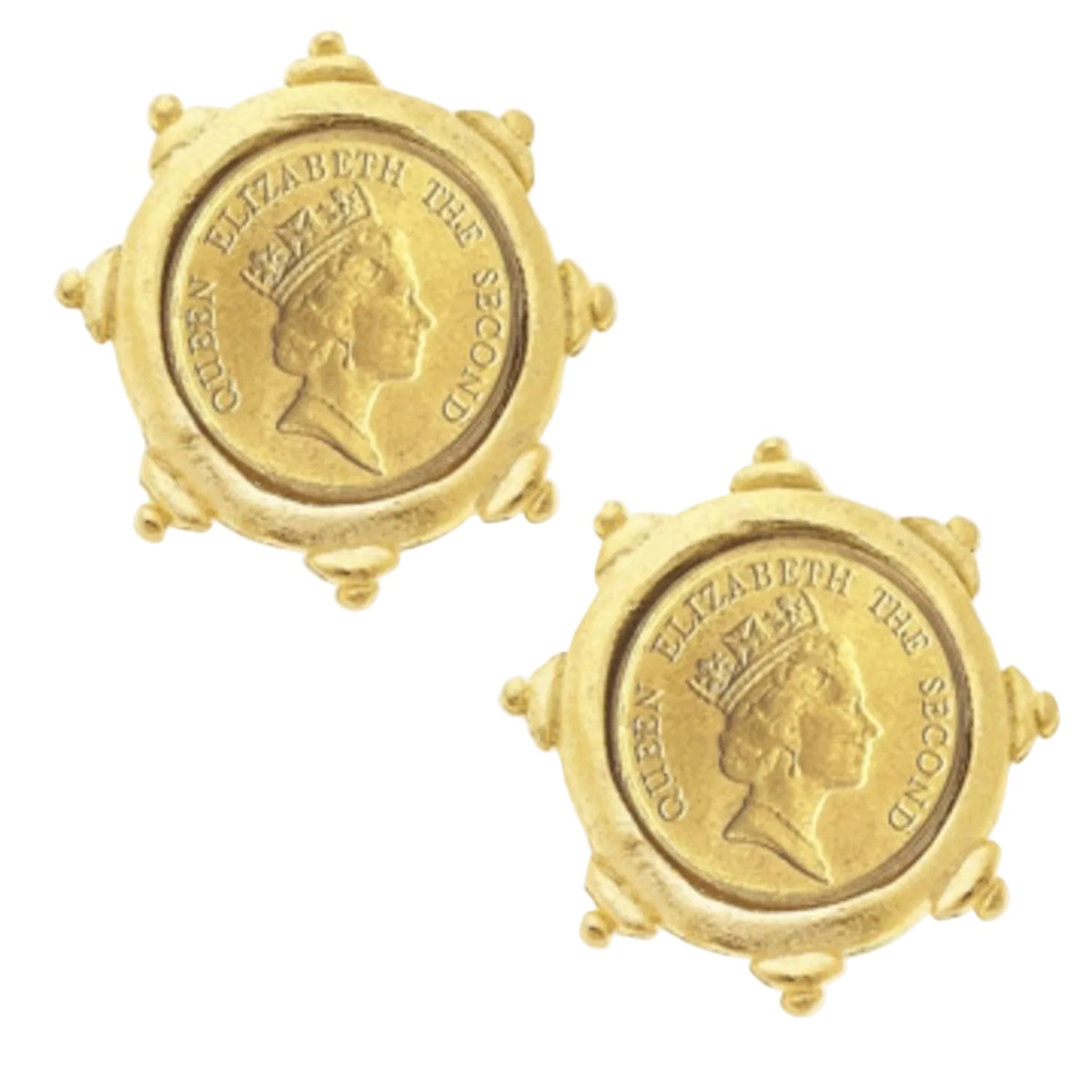 Queen Elizabeth II Coin Studs