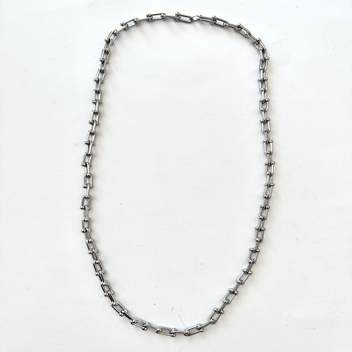 Silver 30" Jackie Chain Necklace