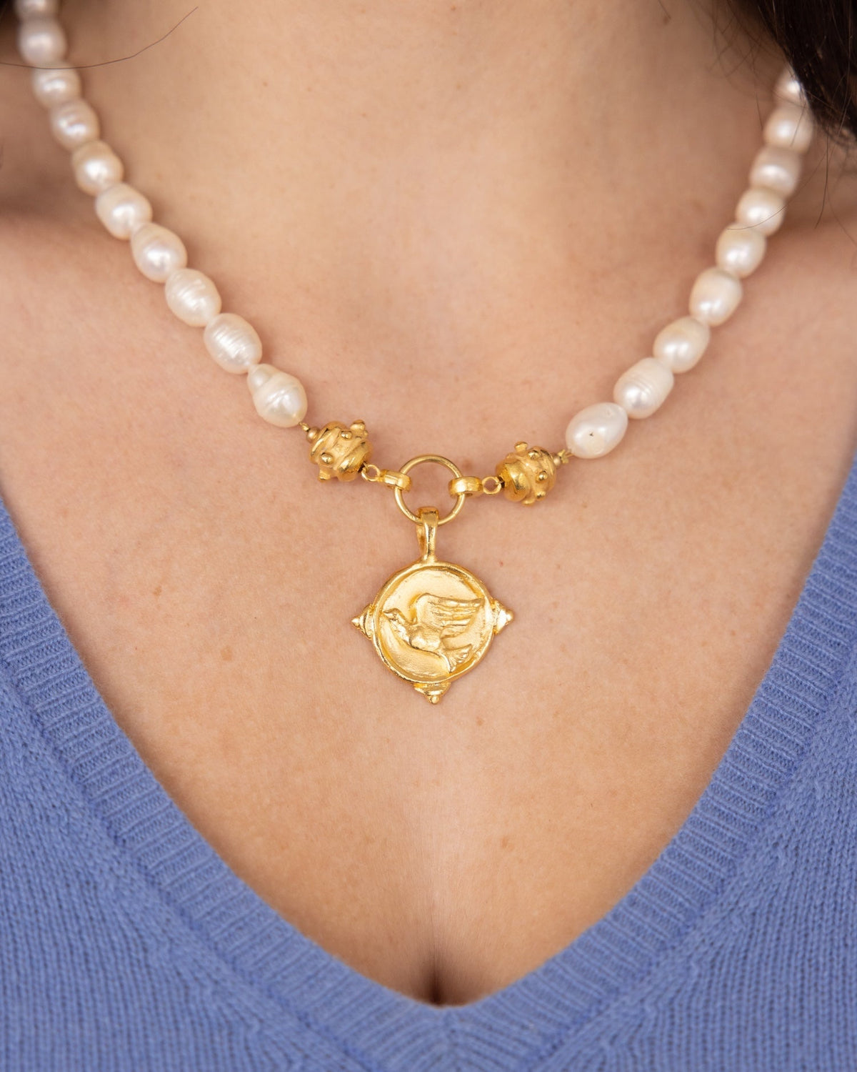 Dove Pearl Necklace