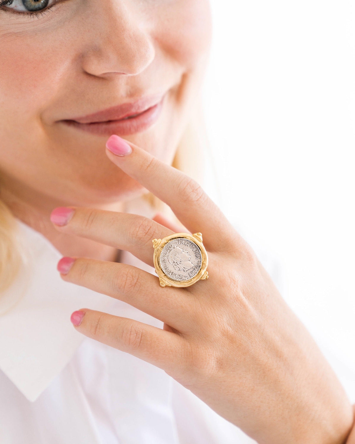 Mixed Metal Coin Ring