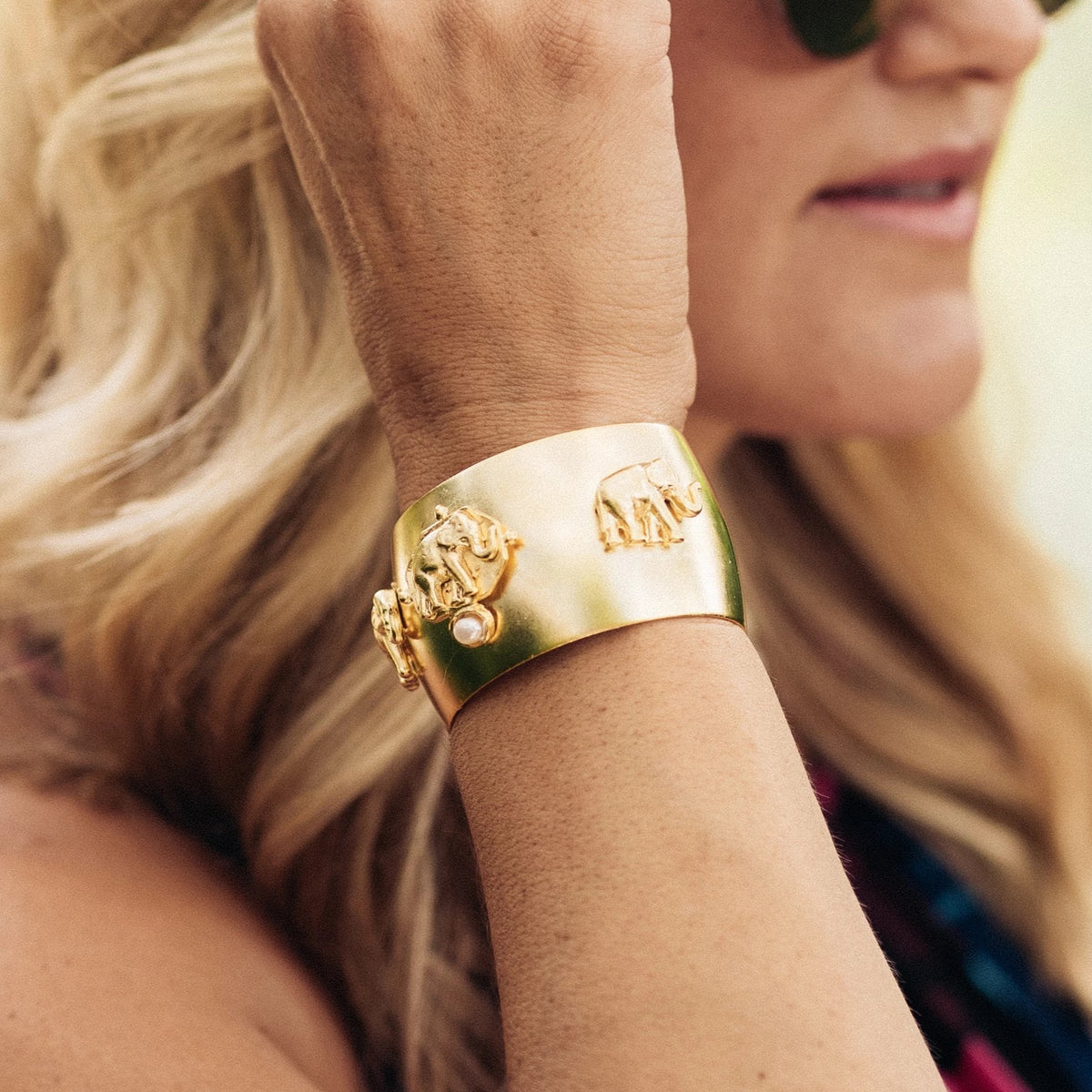 Elephant Pearl Cuff