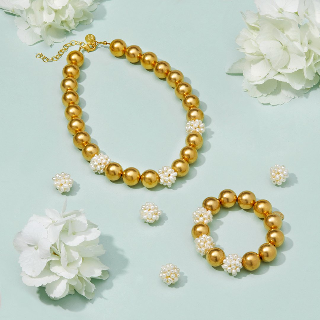 Pearl Cluster Margaret Bracelet