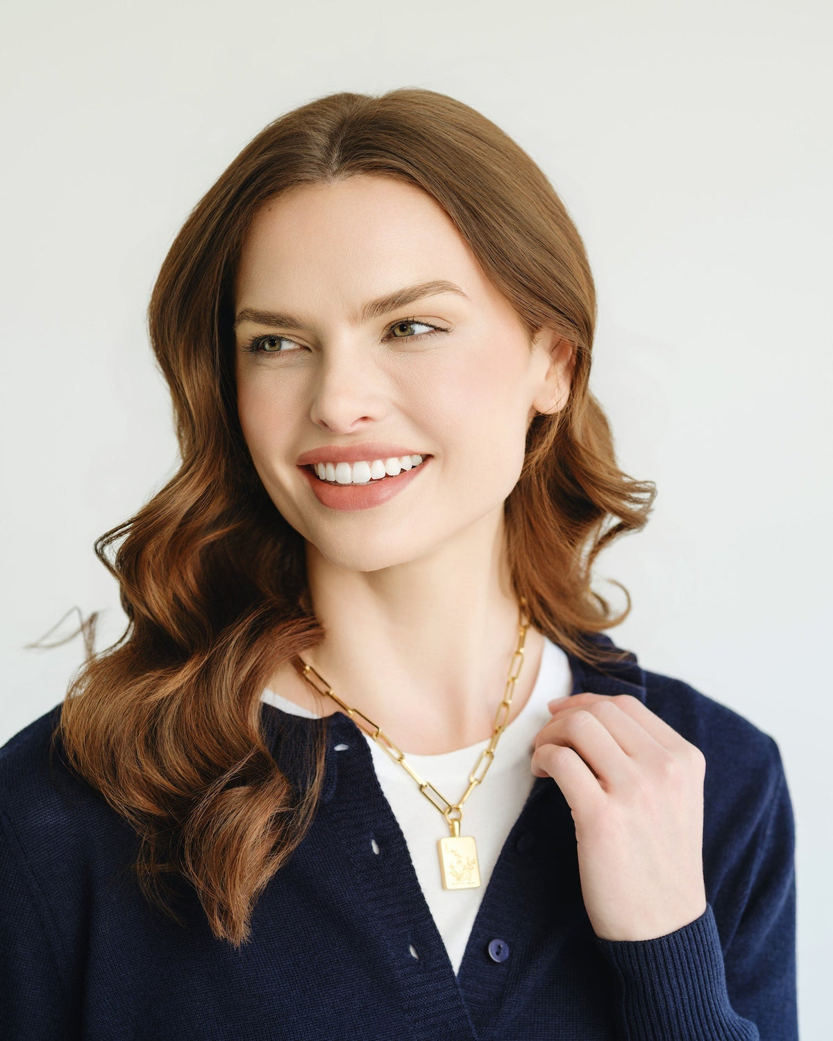 Mahjong Large Paperclip Necklace