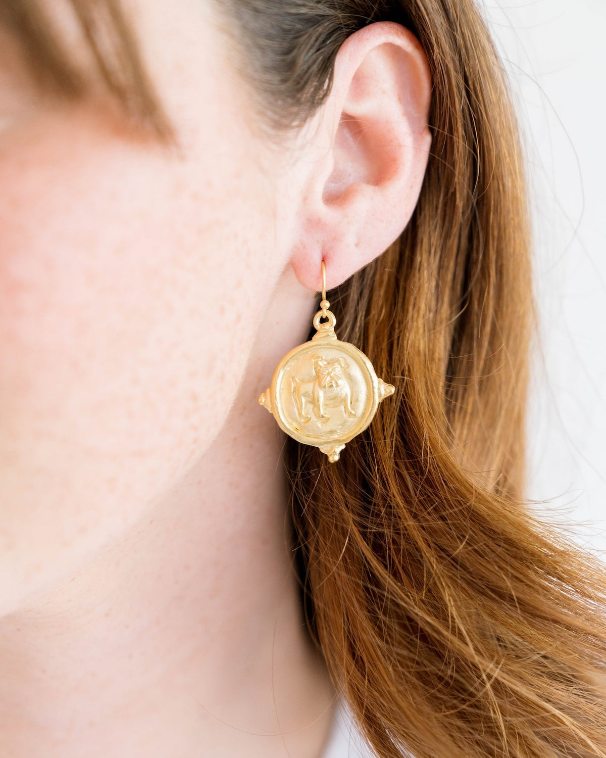 Bulldog Earrings