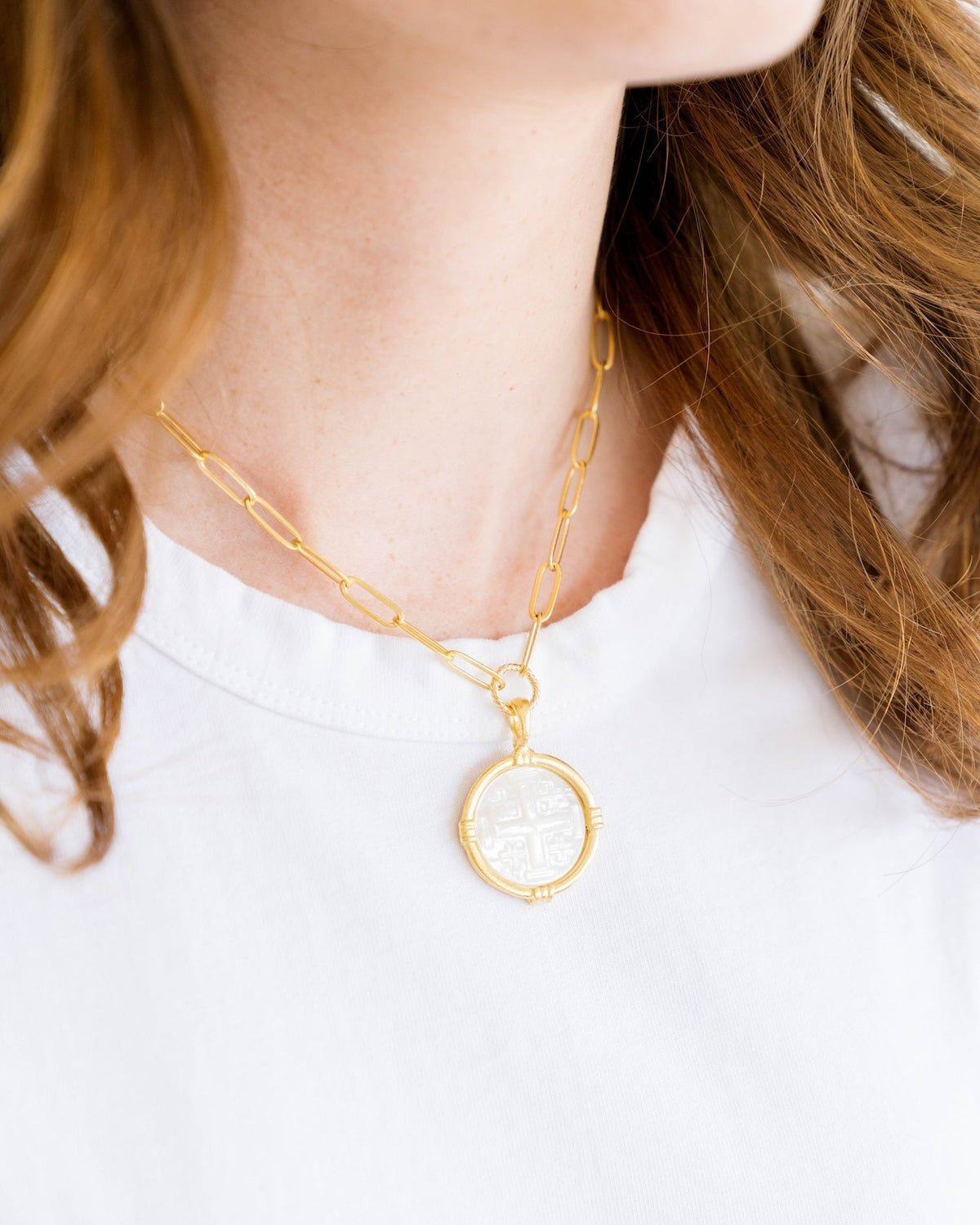 Ida Jerusalem Cross Necklace