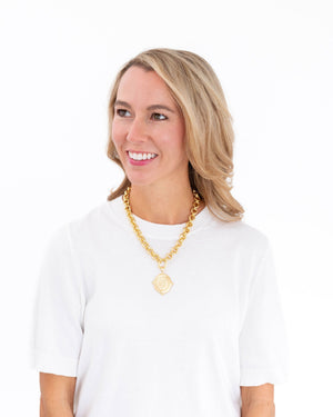 Cross Intaglio Necklace