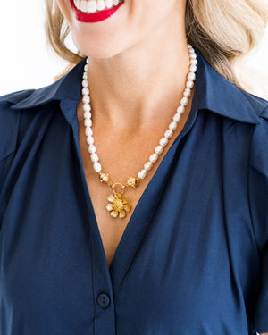 Buttercup Pearl Necklace