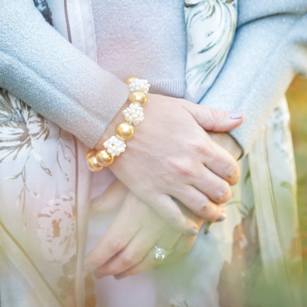 Pearl Cluster Margaret Bracelet