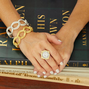 Mixed Metal Coin Ring