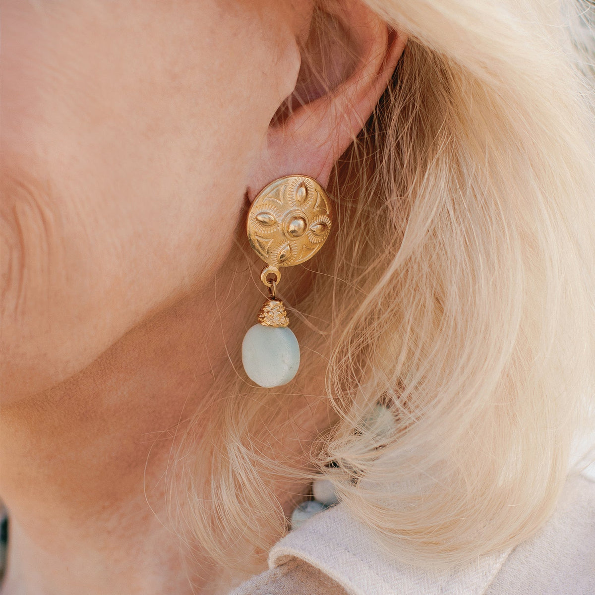 Annie Amazonite Earrings