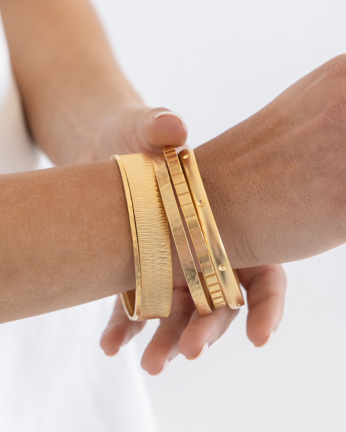 Textured Bangle Bracelet