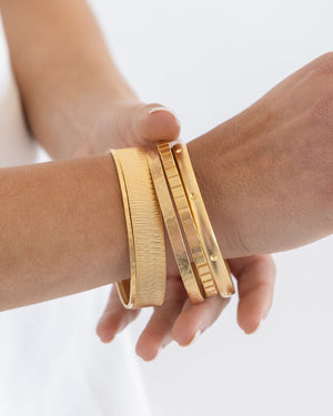 Textured Bangle Bracelet