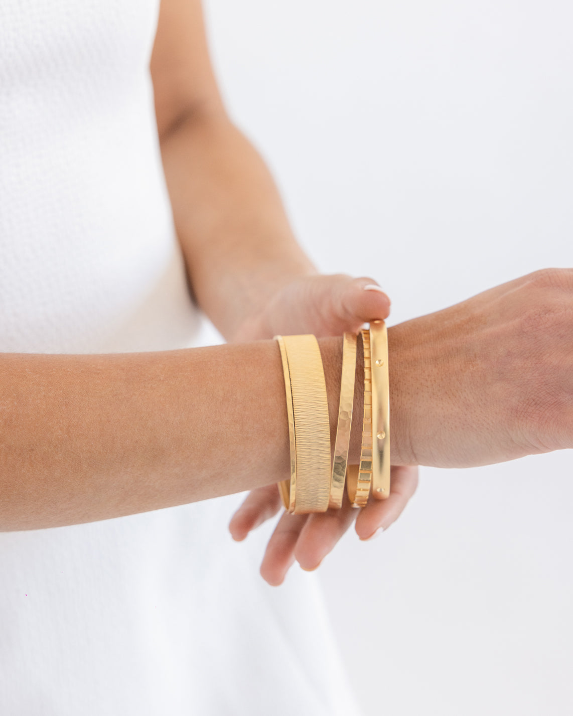 Textured Bangle Bracelet
