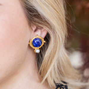 Blue Lapis + Clip Back
