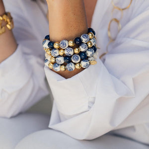 Blue & White Mini Margaret Bracelet