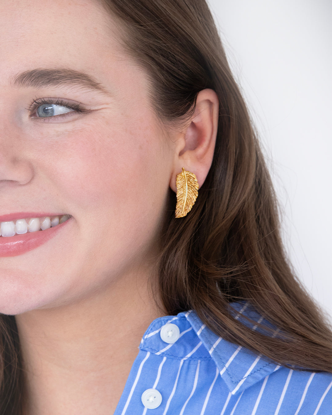 Laurel Leaf Studs