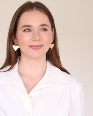 Heart Drop Earrings