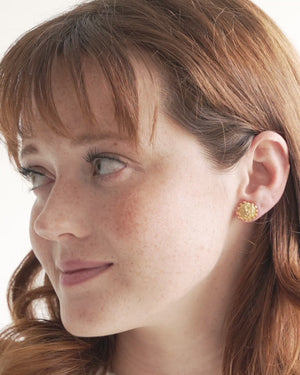 Petite Buttercup Bud Studs