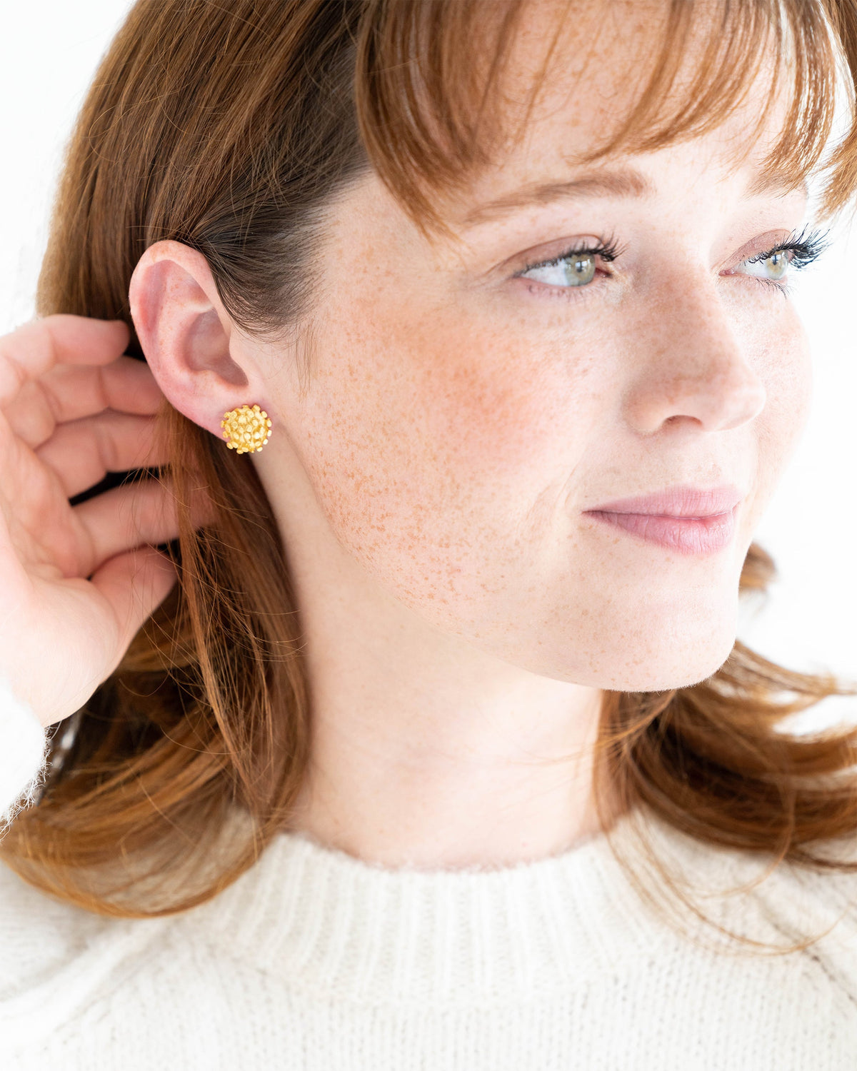 Petite Buttercup Bud Studs