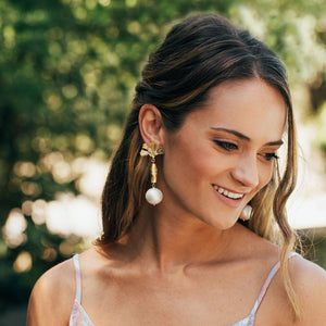 Bamboo Ginkgo Earrings